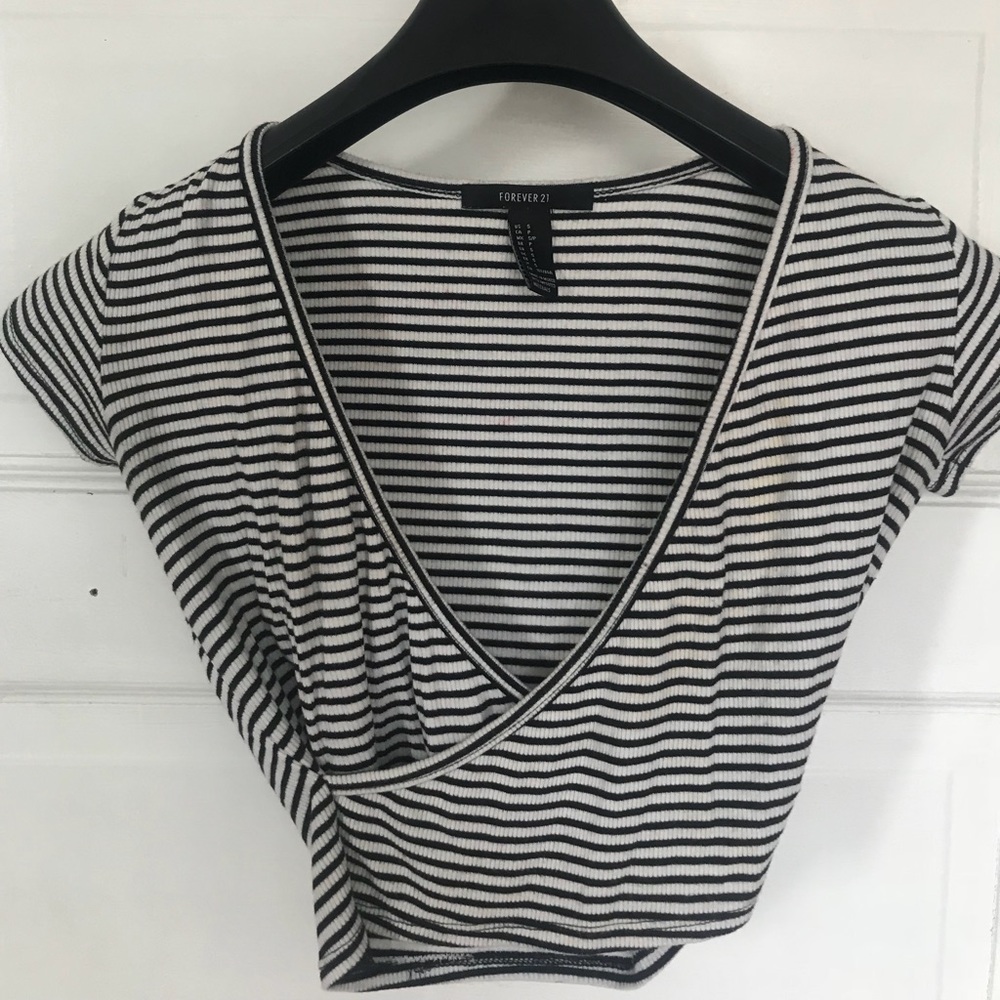 Striped crop top